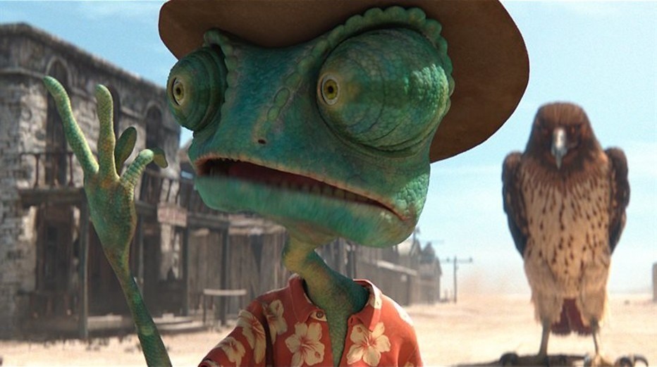 Johnny Depp als dappere kameleon in Rango Johnny Depp als dappere kameleon in Rango