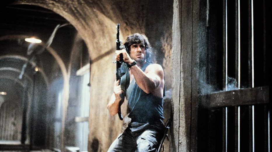 Sylvester Stallone als John Rambo in Rambo III
