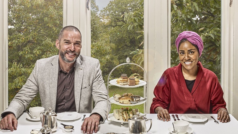 Nadiya Hussain en Fred Sirieix Nadiya Hussain en Fred Sirieix