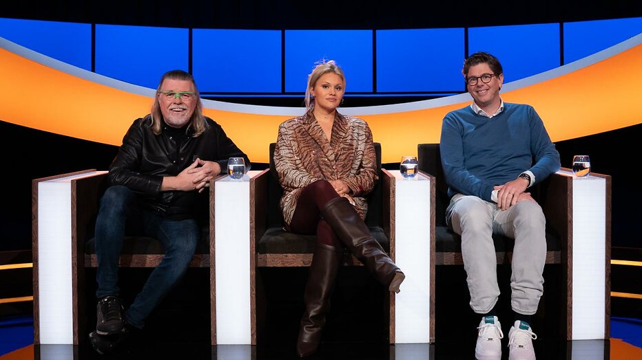 René Karst, Roxanne Kwant en Maarten van Rossum in De Slimste Mens
