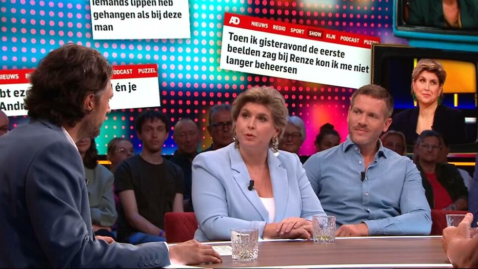 Angela de Jong vertelt over einde van haar tv-column in Renze op Zondag. Angela de Jong vertelt over einde van haar tv-column in Renze op Zondag.