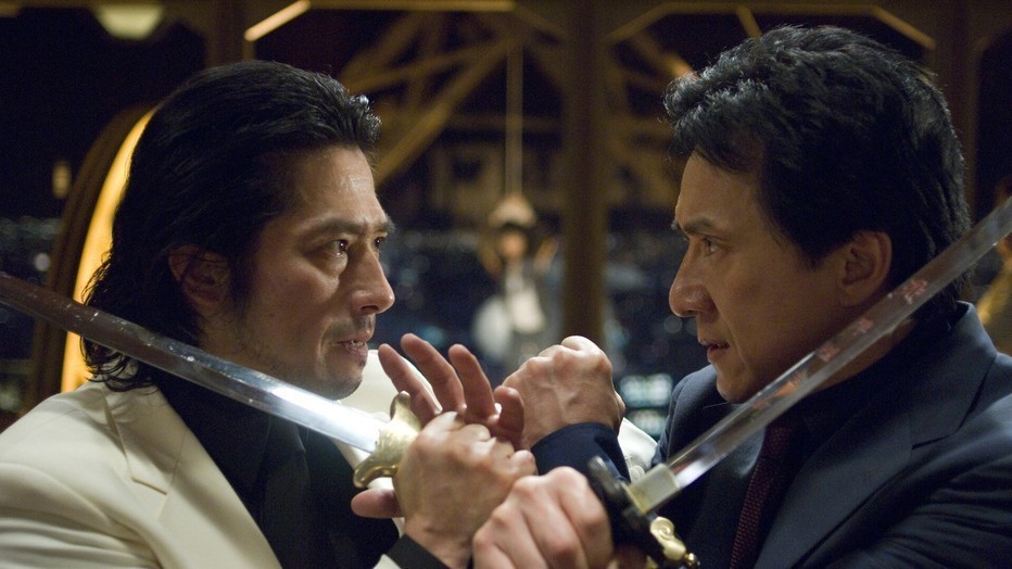 Hiroyuki Sanada as Kenji en Jackie Chan als Chief Inspector Lee in Rush Hour 3 Hiroyuki Sanada as Kenji en Jackie Chan als Chief Inspector Lee in Rush Hour 3