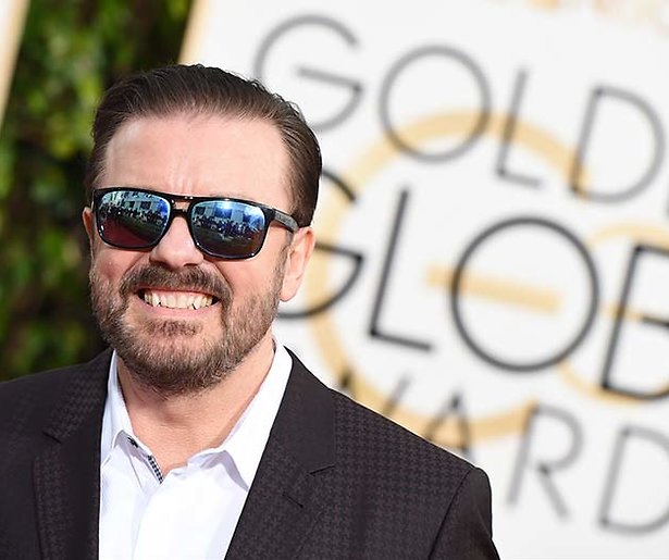 Ricky Gervais presenteert voor vijfde keer Golden Globes 