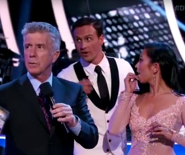 Zwemmer Ryan Lochte bedreigd tijdens Dancing with the stars
