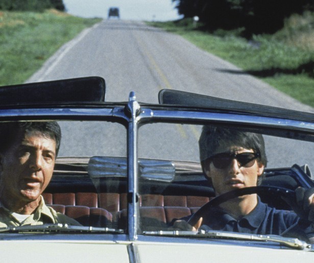 Tom Cruise ontvoert Dustin Hoffman in Rain Main