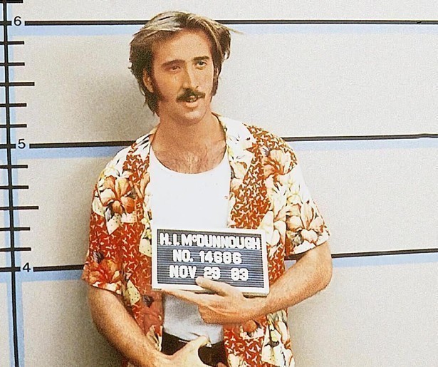 Nicolas Cage steelt een baby in Raising Arizona