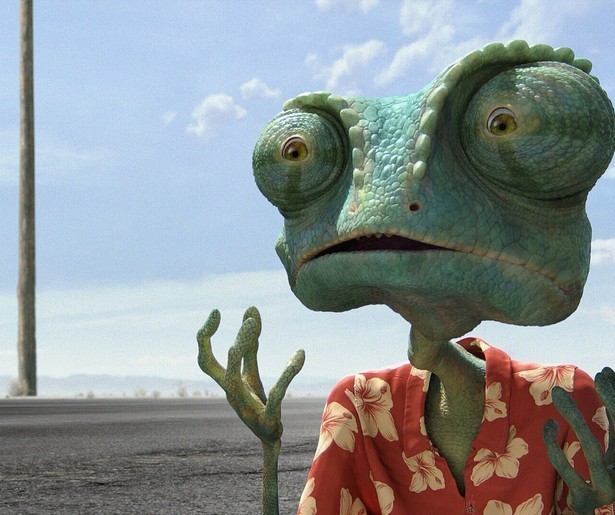 Johnny Depp als dappere kameleon in animatiefilm Rango