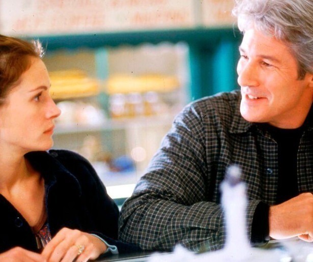 Richard Gere probeert Julia Roberts te vangen in Runaway Bride