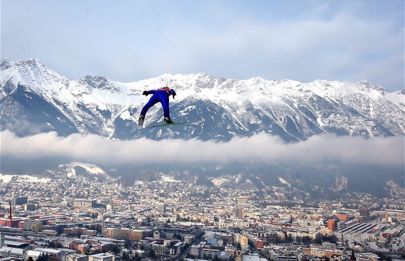 Vliegen over Innsbruck