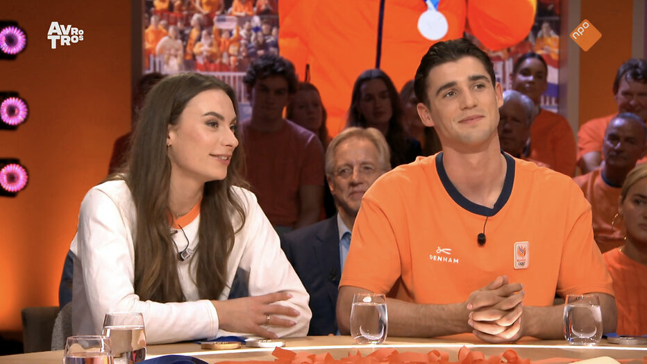 Femke Kok en Jenning de Boo bij Talkshow Eva