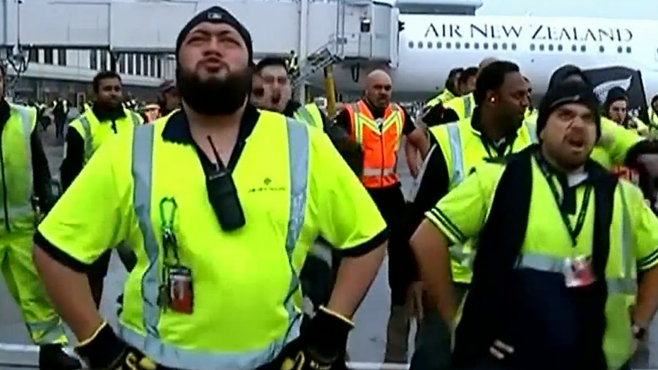 YouTube hit: All Blacks worden binnengehaald met Haka door grondpersoneel