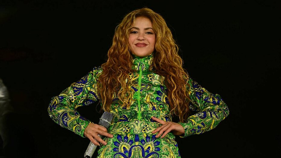 Shakira op het podium in mei 2026.