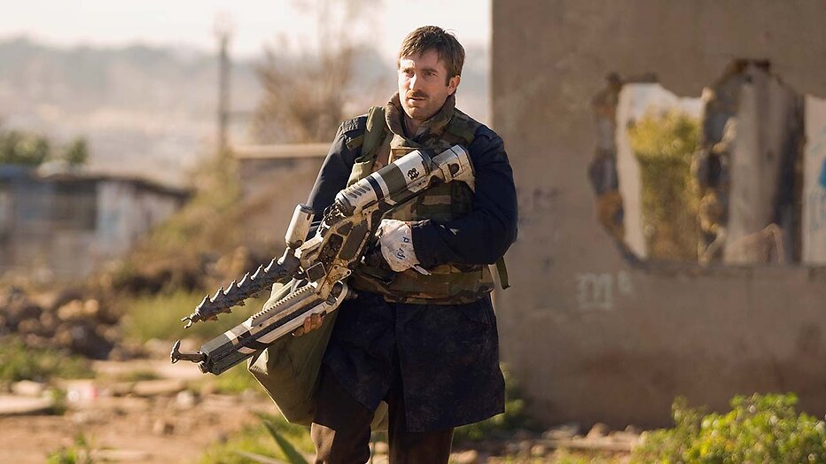 Sharlto Copley als Wikus van de Merwe in District 9 Sharlto Copley als Wikus van de Merwe in District 9