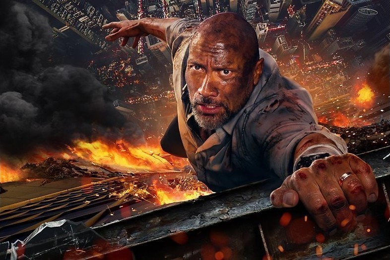 Dwayne Johnson en de brandende wolkenkrabber Dwayne Johnson en de brandende wolkenkrabber