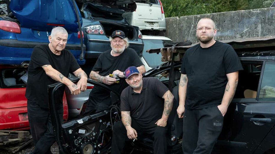 Bil Kaptein, huisvriend Pim, Paul Kaptein en diens zoon Pauk