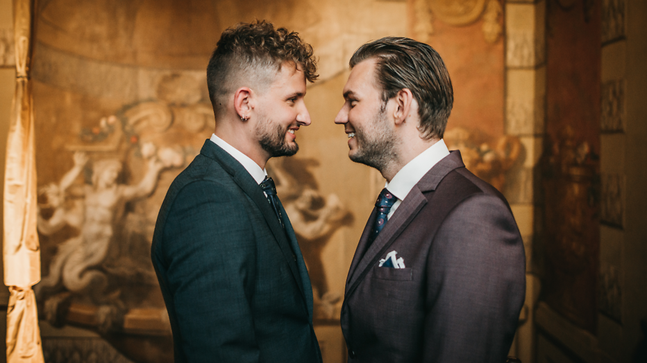 Dylan en Sonny uit seizoen 7 van Married at First Sight. Dylan en Sonny uit seizoen 7 van Married at First Sight.