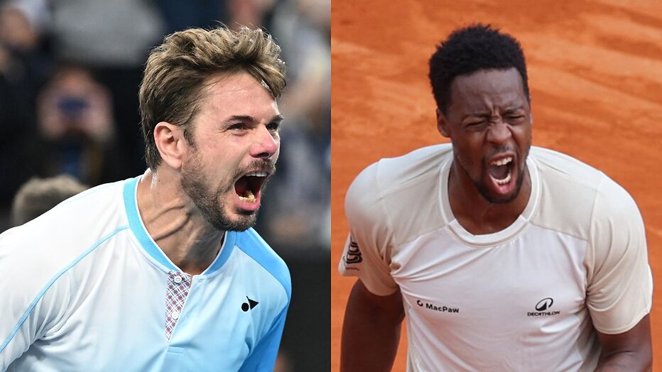 Stan Wawrinka en Gaël Monfils