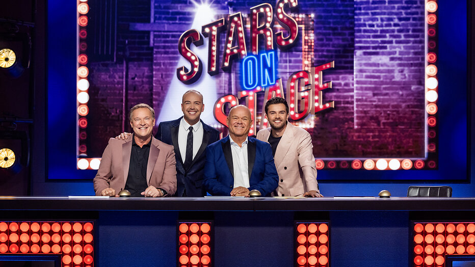 Albert Verlinde, Jamai Loman, Paul de Leeuw en Buddy Vedder