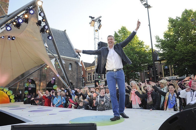 Sterren stralen in Amersfoort op het plein Sterren stralen in Amersfoort op het plein