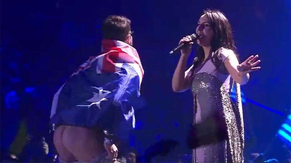 Streaker Eurovisie Songfestival blijkt bekende Oekraïner