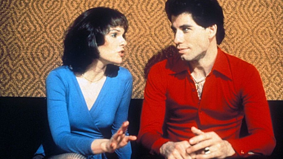John Travolta en Karen Lynn Gorney in Saturday Night Fever