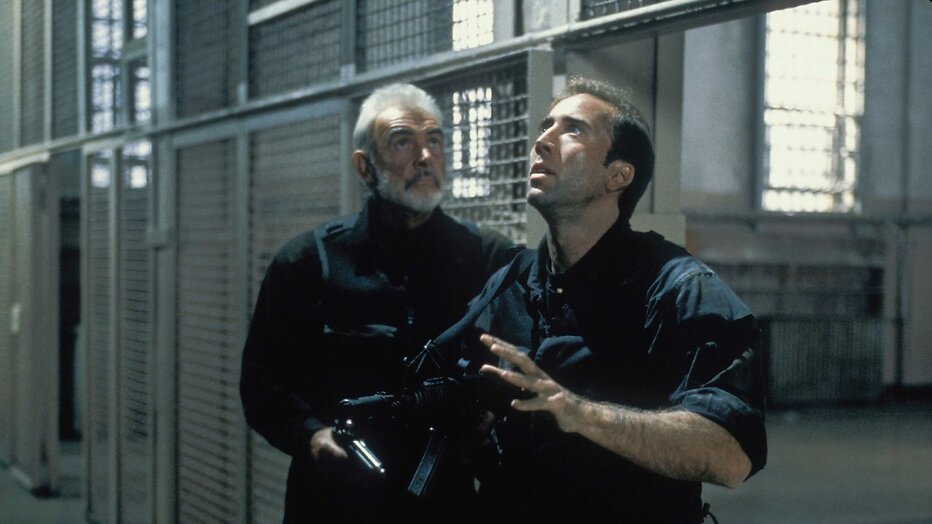 Sean Connery en Nicolas Cage in The Rock