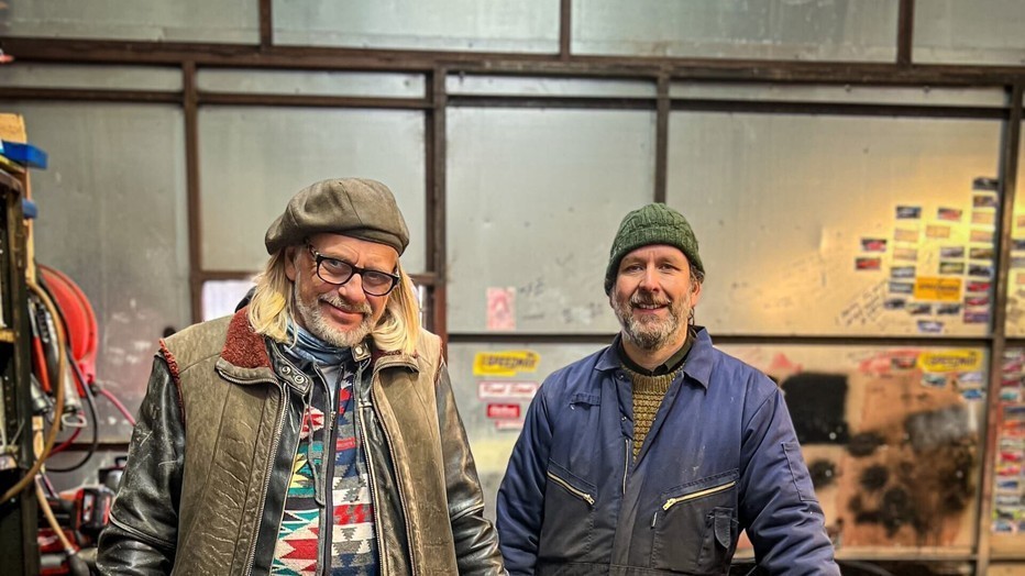 Henry Cole and Fuzz Townshed in Shed and Buried