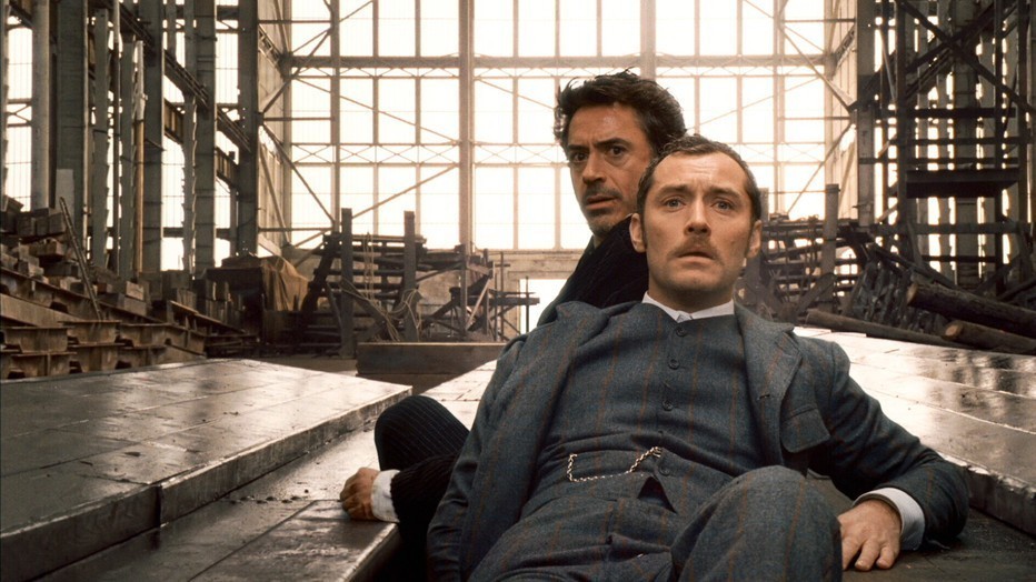 Robert Downey Jr. en Jude Law Robert Downey Jr. en Jude Law