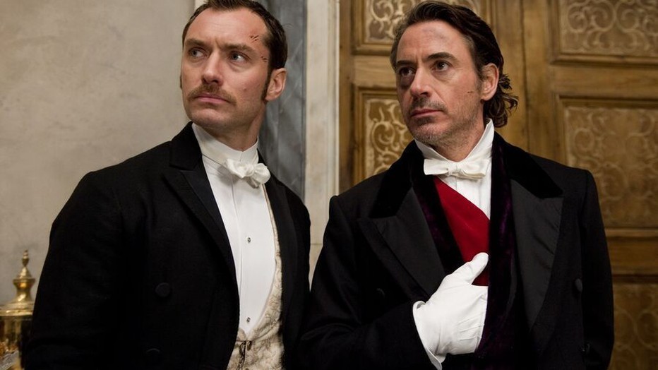 Robert Downey Jr. en Jude Law Robert Downey Jr. en Jude Law