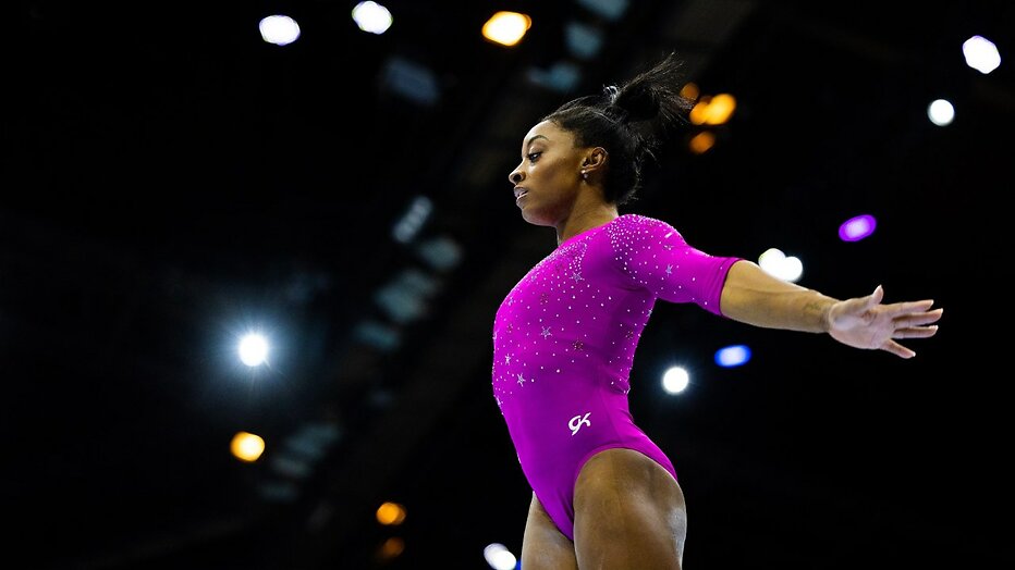 Simone Biles bereidt zich voor