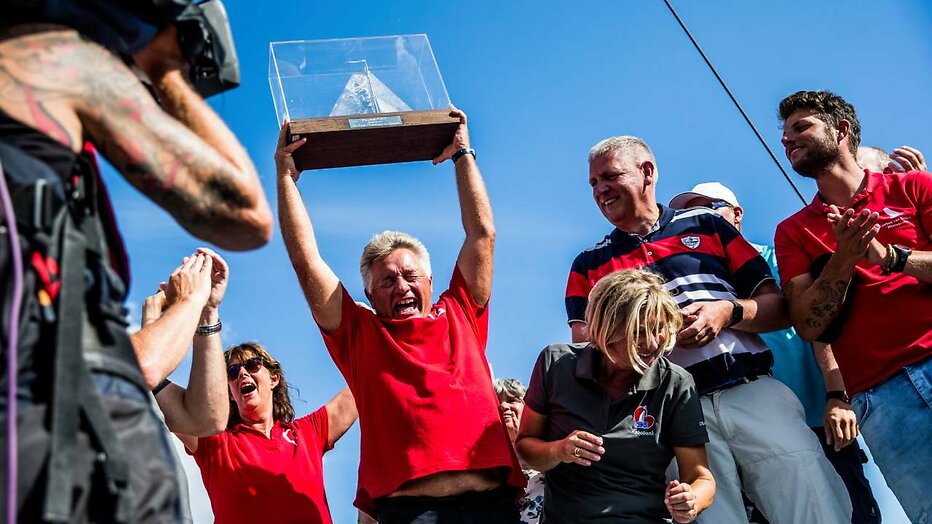 Douwe Visser op kampioenschap Skûtsjesilen