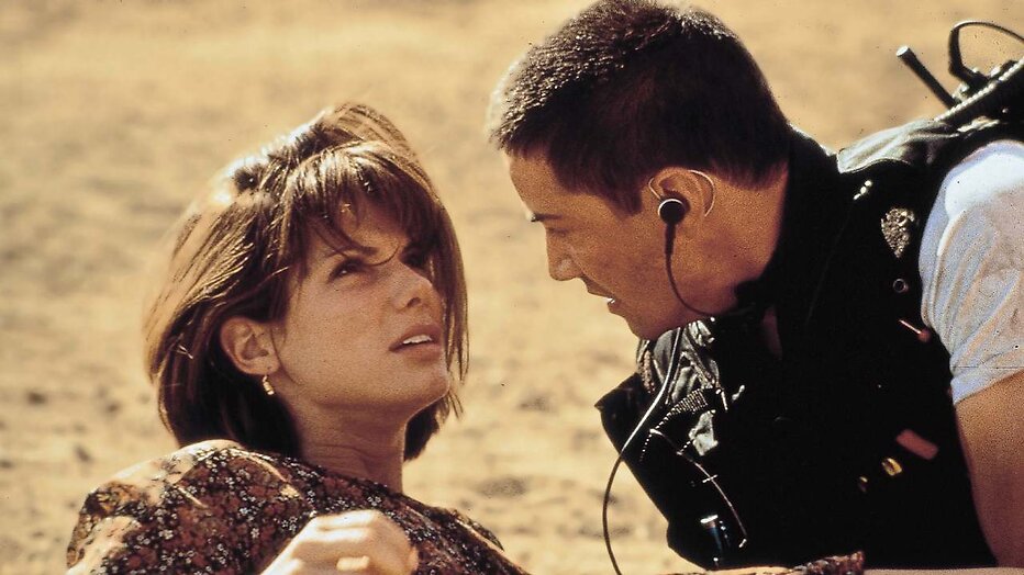 Sandra Bullock en Keanu Reeves in Speed