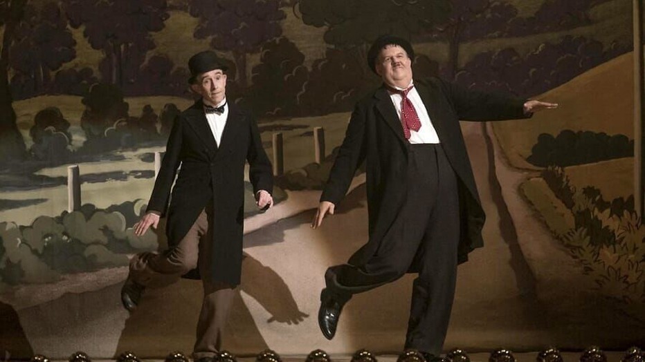 Steve Coogan en John C. Reilly in Stan & Ollie Steve Coogan en John C. Reilly in Stan & Ollie