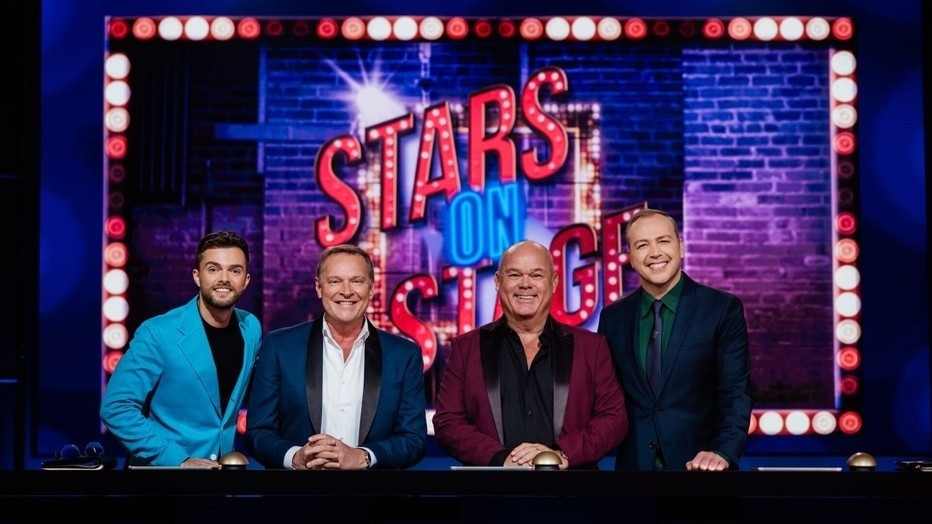Buddy Vedder, Albert Verlinde, Paul de Leeuw en Jamai Loman voor Stars on Stage