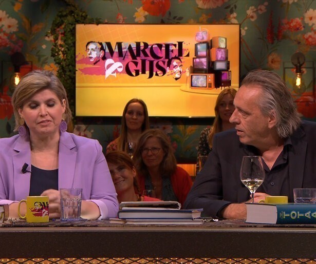 Marcel van Roosmalen en Gijs Groenteman blikken in podcast terug op aflevering van Marcel & Gijs met Angela de Jong