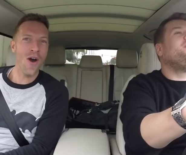 YouTube-hit: Karaoke met Coldplay-zanger Chris Martin en James Corden
