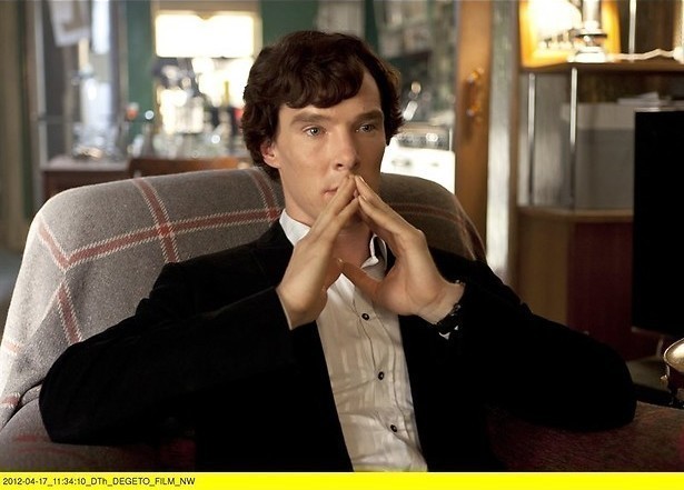 Sherlock stottert zich door speech