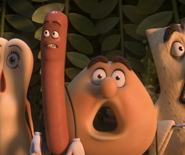 Pratend voedsel en platte grappen