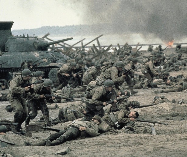 Tom Hanks in de met Oscars bekroonde film Saving Private Ryan