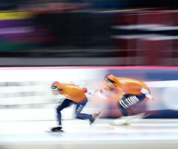 Sprintgeweld op het ijs