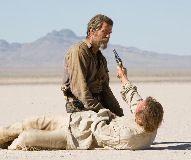 Liam Neeson heeft nog een appeltje te schillen met Pierce Brosnan in Seraphim Falls