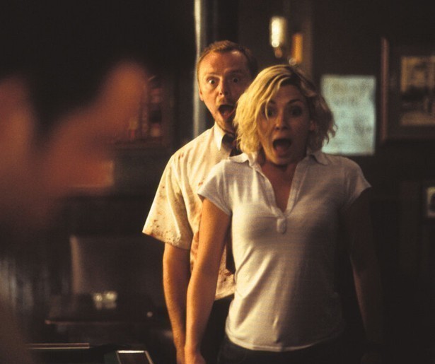 Simon Pegg en Nick Frost nemen het op tegen zombies in Shaun of the Dead