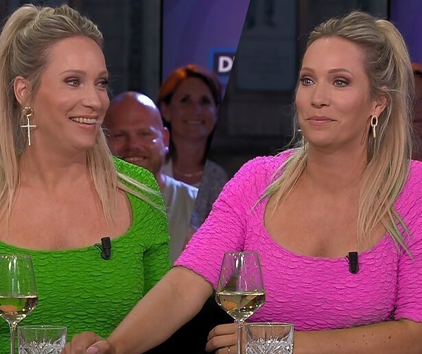 Video: Hélène Hendriks wisselt tijdens interview van shirt