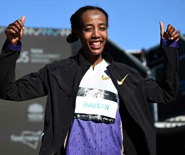 Sifan Hassan gaat voor goud tijdens de Marathon van New York