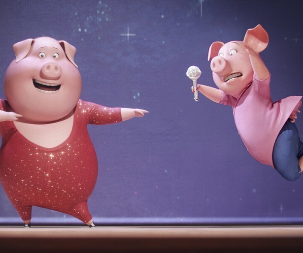 De zingende dieren in Sing zijn erg populair