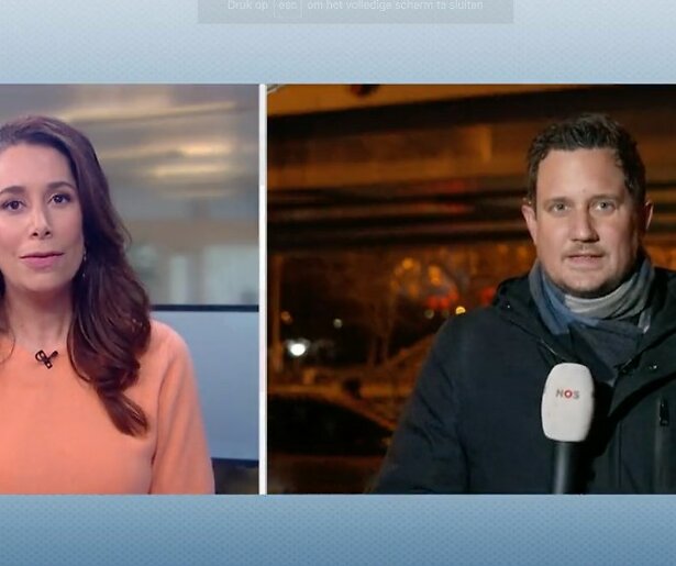 NOS-verslaggever weggetrokken tijdens live-verslag OS22