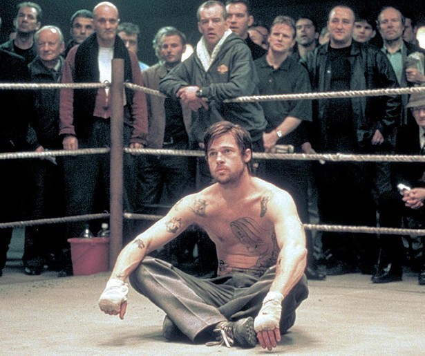 Brad Pitt laat zich niet zomaar de les lezen in Snatch