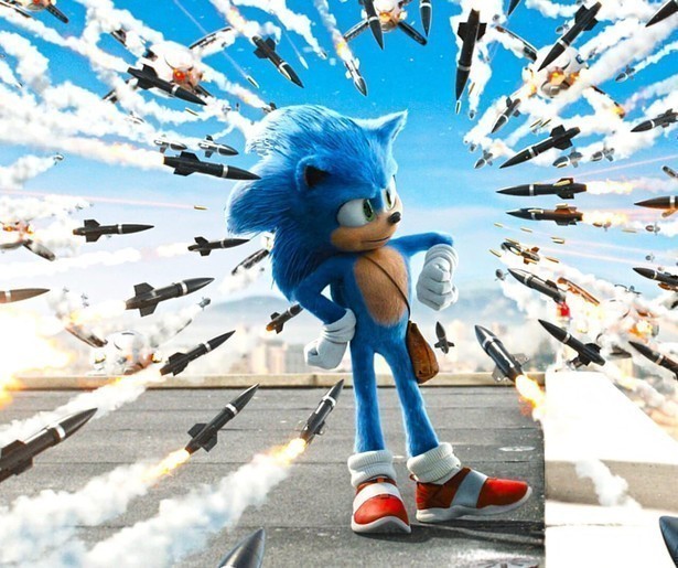 Jim Carrey vecht tegen de beroemde blauwe egel in Sonic the Hedgehog