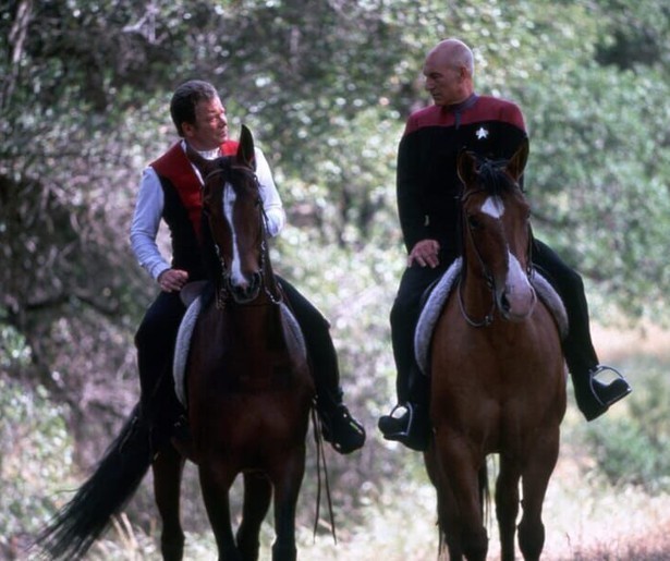 Patrick Stewart neemt het stokje over als Jean-Luc Picard in Star Trek: Generations