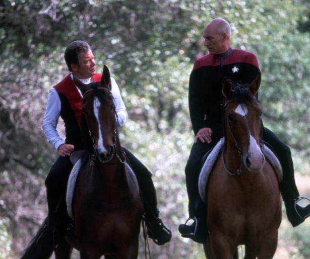 Patrick Stewart heeft opeens de leiding in Star Trek: Generations